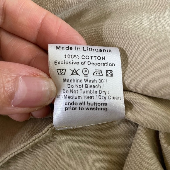 PALMER//HARDING Spicy Asymmetric Draped Poplin Midi Skirt | Size 4/6 - Picture 10 of 10